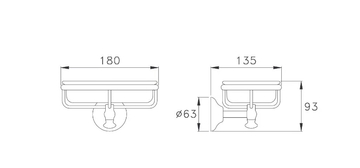 ROMA 1022 - Wall-mounted metal soap dish by RUBINETTERIE STELLA - view 3